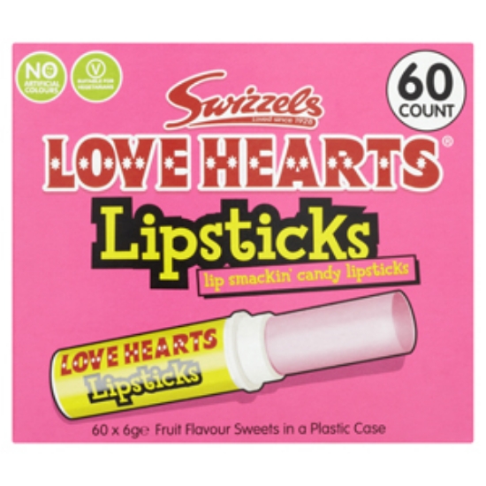 Picture of Love Heart Lipsticks Tubs 6g x60
